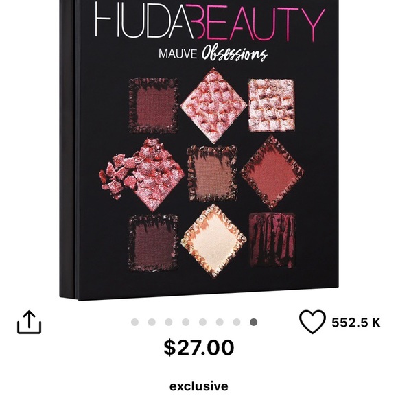Huda Beauty Mauve Obsessions Palette - Picture 3 of 3